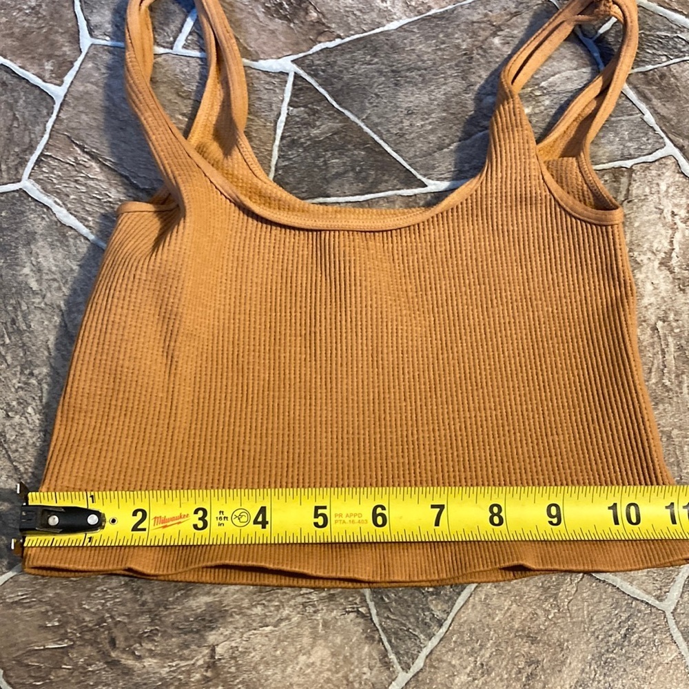 NWOT Free People Movement Happiness Runs Square Neck Crop XS/S High Atlas - Picture 8 of 11